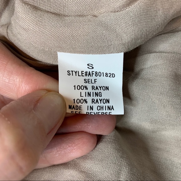 NWT AKAIV Boutique Snakeskin A-Line Dress Tan S - Picture 7 of 8